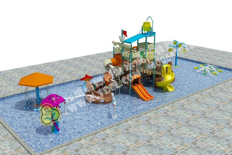 室內水上樂園游樂場滑梯一