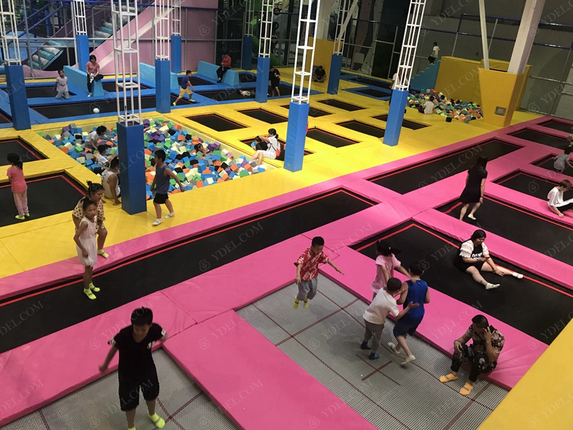 蹦床區(qū)域鳥瞰圖展示