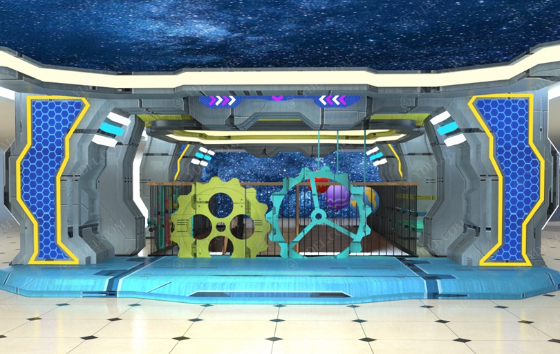 室內(nèi)兒童淘氣堡樂園機械風(fēng)格