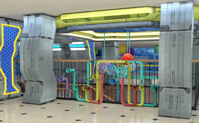 室內(nèi)兒童淘氣堡樂園機械風(fēng)格