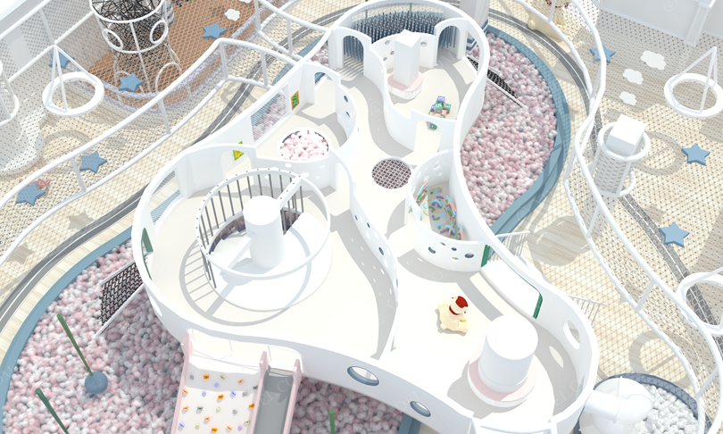 室內樂園淘氣堡游戲區局部圖